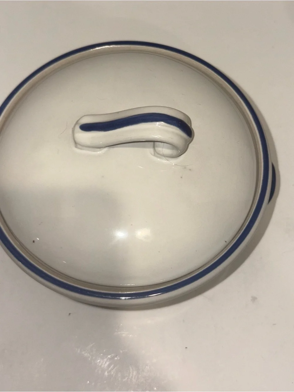 Vintage International House 1982 Country Blue Serving Dish & Canister with Lid